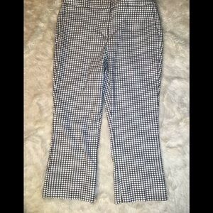Rachel Zoe plaid stretchy crop pants
